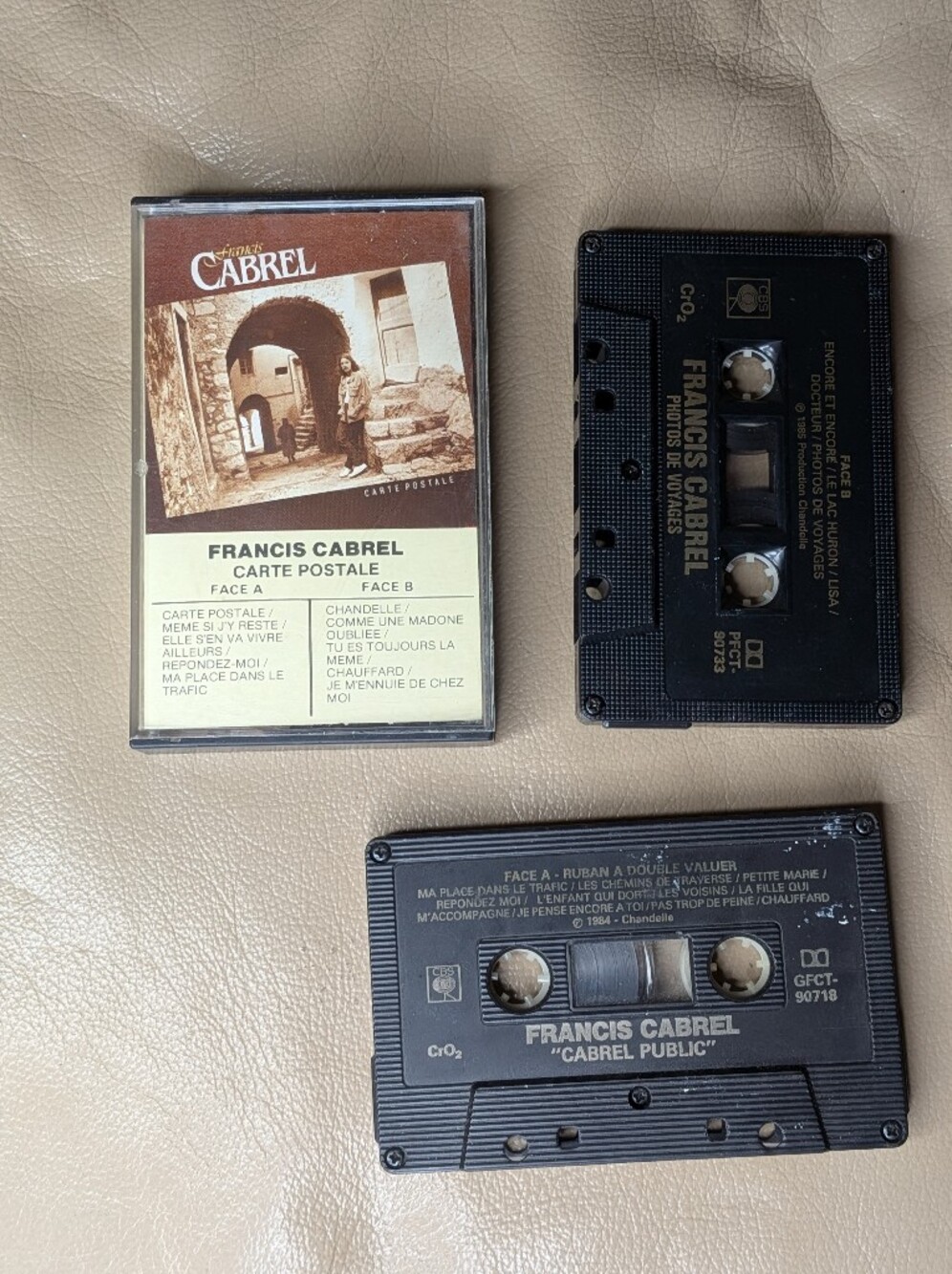 Francis Cabrel Cassette Tapes -photos De Voyages, Postale & Cabrel Public